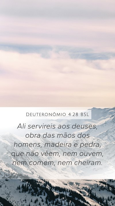 Deuteronômio 4:28 BSL Bible Verse Image