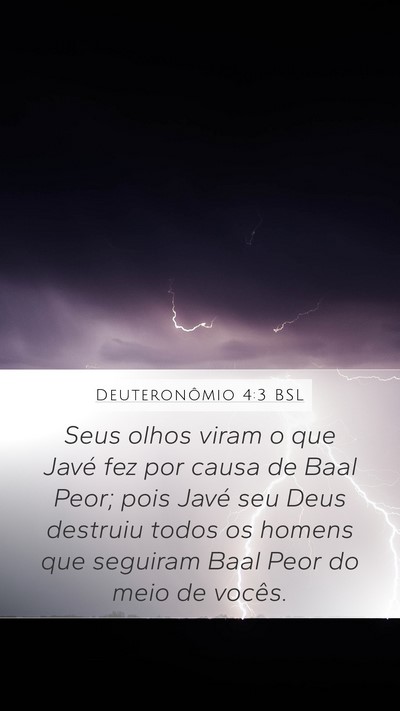 Deuteronômio 4:3 BSL Bible Verse Image