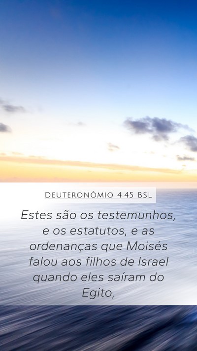Deuteronômio 4:45 BSL Bible Verse Image