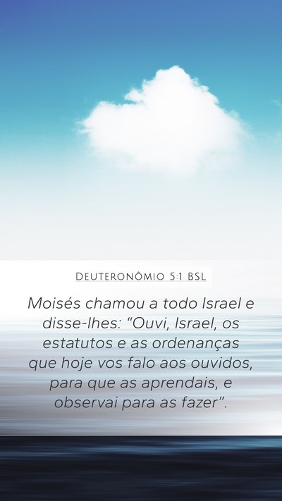 Deuteronômio 5:1 BSL Bible Verse Image