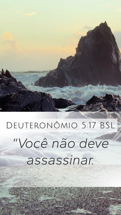 Deuteronômio 5:17 BSL Bible Verse Image