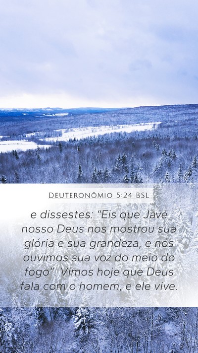 Deuteronômio 5:24 BSL Bible Verse Image