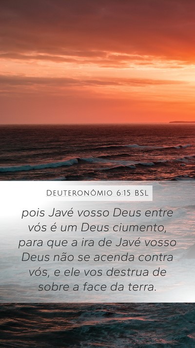 Deuteronômio 6:15 BSL Bible Verse Image
