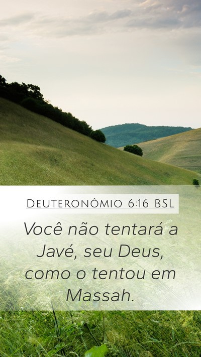 Deuteronômio 6:16 BSL Bible Verse Image