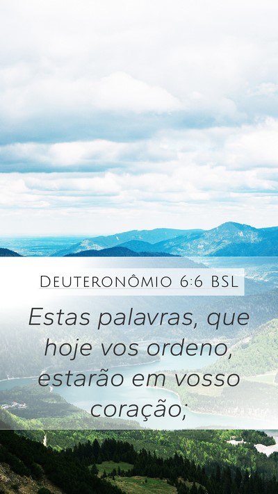 Deuteronômio 6:6 BSL Bible Verse Image
