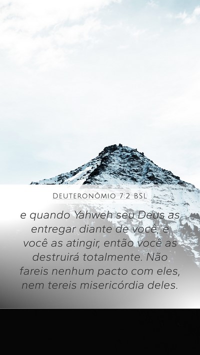 Deuteronômio 7:2 BSL Bible Verse Image