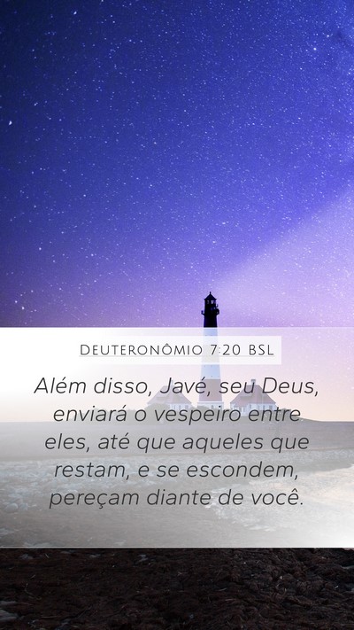 Deuteronômio 7:20 BSL Bible Verse Image