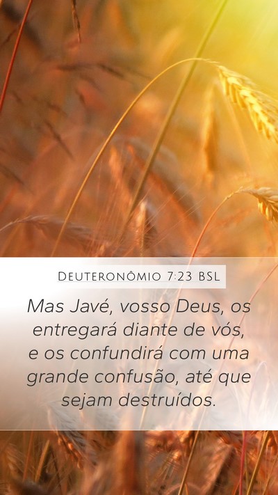 Deuteronômio 7:23 BSL Bible Verse Image
