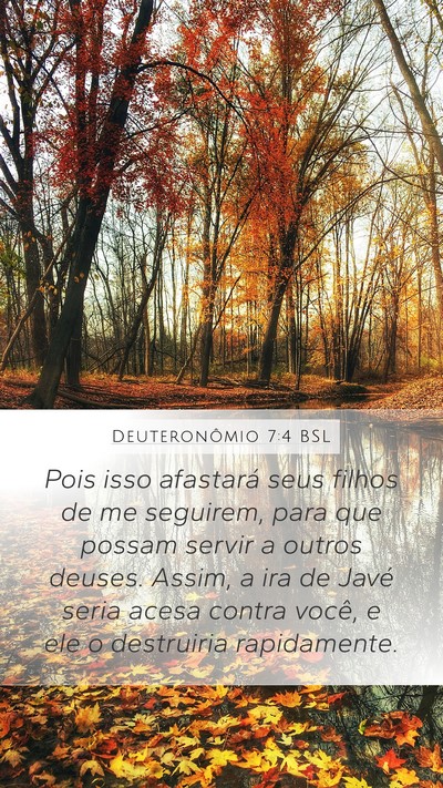 Deuteronômio 7:4 BSL Bible Verse Image