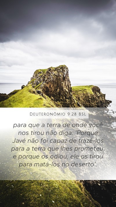 Deuteronômio 9:28 BSL Bible Verse Image
