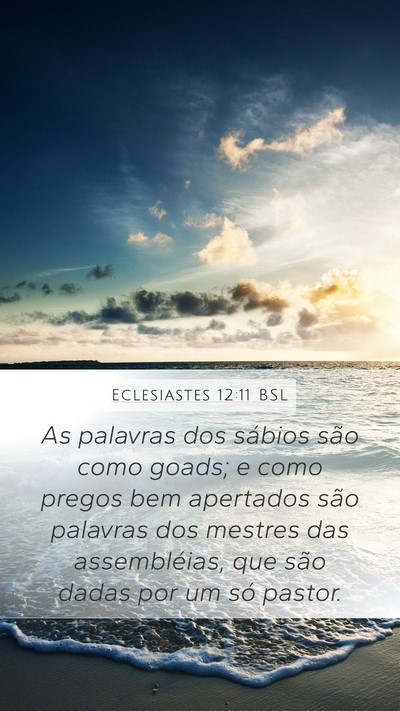 Eclesiastes 12:11 BSL Bible Verse Image