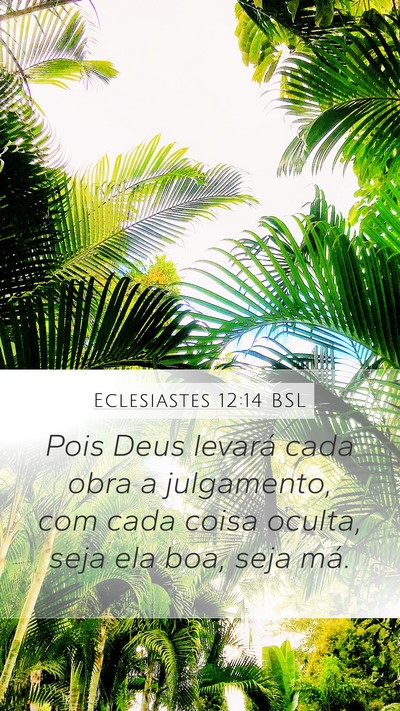 Eclesiastes 12:14 BSL Bible Verse Image