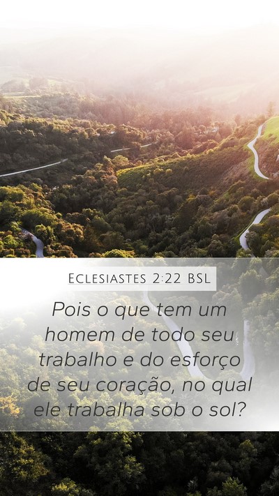 Eclesiastes 2:22 BSL Bible Verse Image