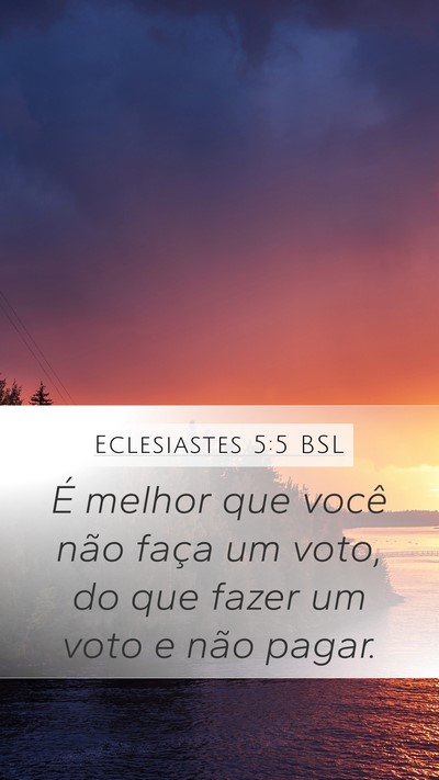 Eclesiastes 5:5 BSL Bible Verse Image
