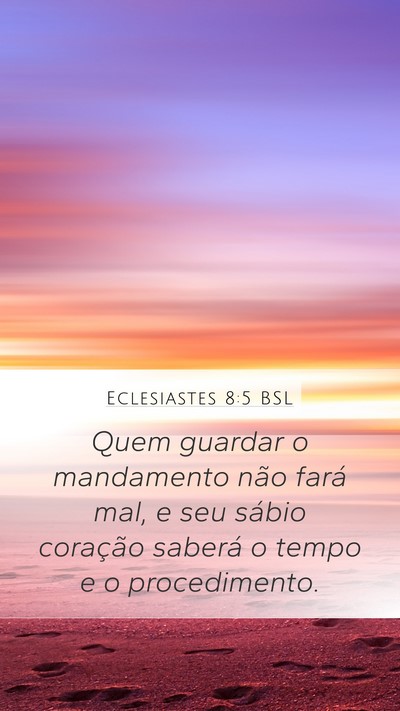 Eclesiastes 8:5 BSL Bible Verse Image