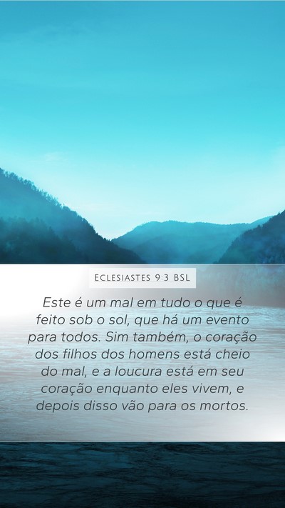 Eclesiastes 9:3 BSL Bible Verse Image