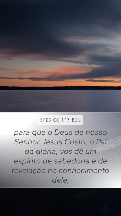 Efésios 1:17 BSL Bible Verse Image