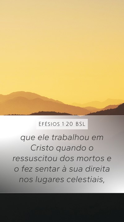 Efésios 1:20 BSL Bible Verse Image