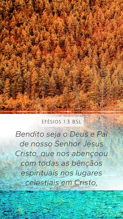 Efésios 1:3 BSL Bible Verse Image