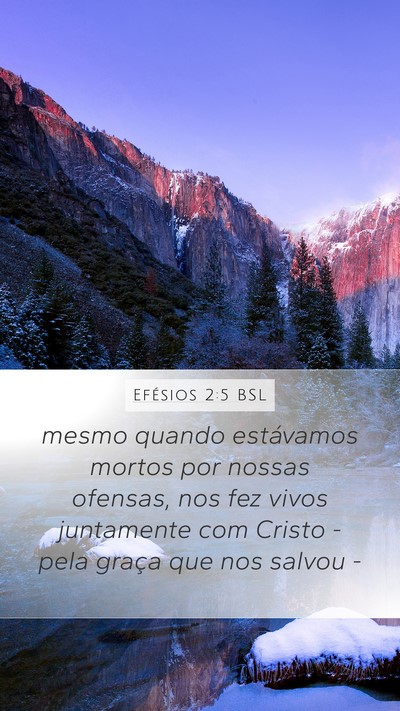Efésios 2:5 BSL Bible Verse Image