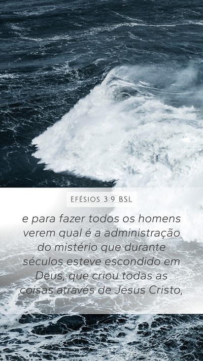 Efésios 3:9 BSL Bible Verse Image