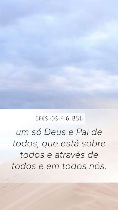 Efésios 4:6 BSL Bible Verse Image