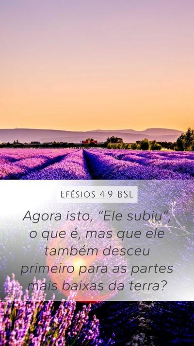Efésios 4:9 BSL Bible Verse Image