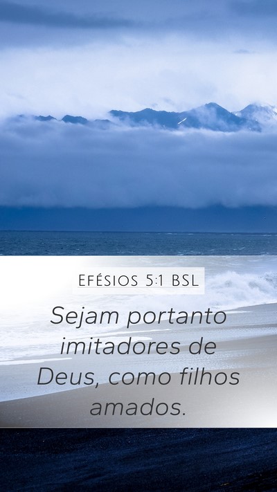Efésios 5:1 BSL Bible Verse Image