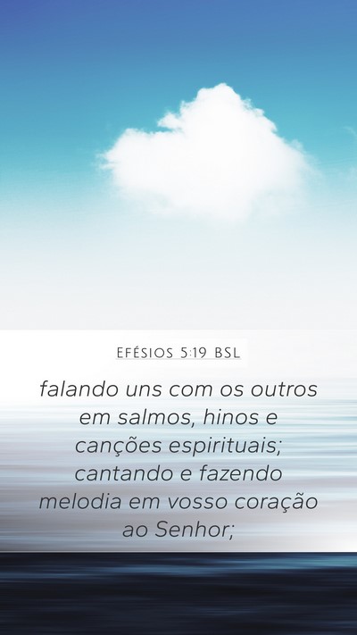 Efésios 5:19 BSL Bible Verse Image