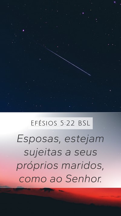 Efésios 5:22 BSL Bible Verse Image