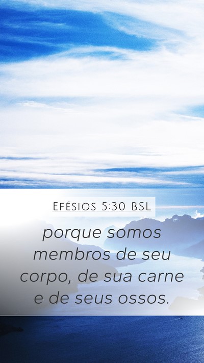 Efésios 5:30 BSL Bible Verse Image