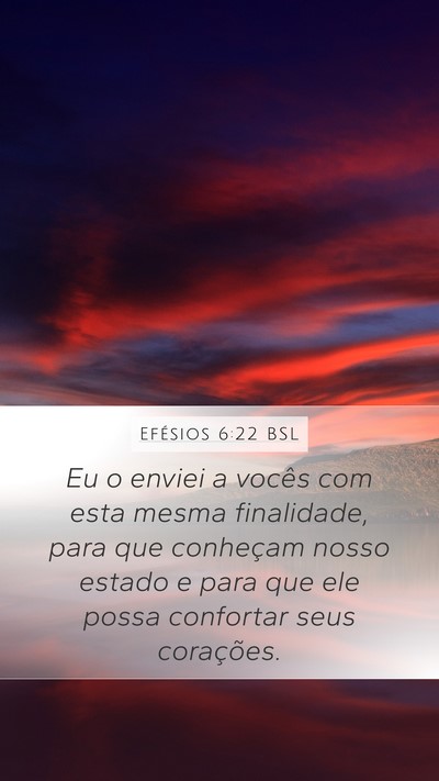 Efésios 6:22 BSL Bible Verse Image