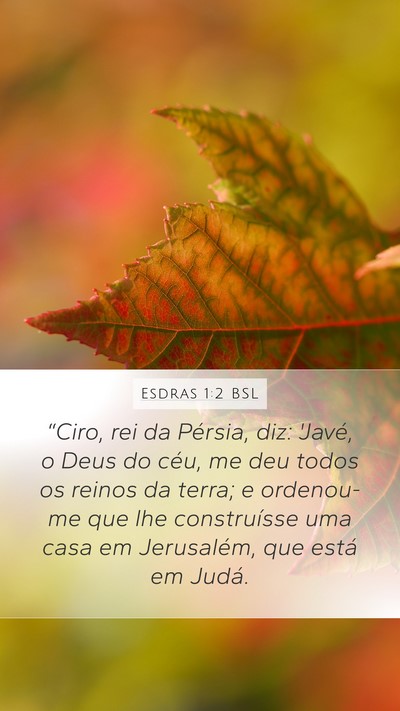 Esdras 1:2 BSL Bible Verse Image