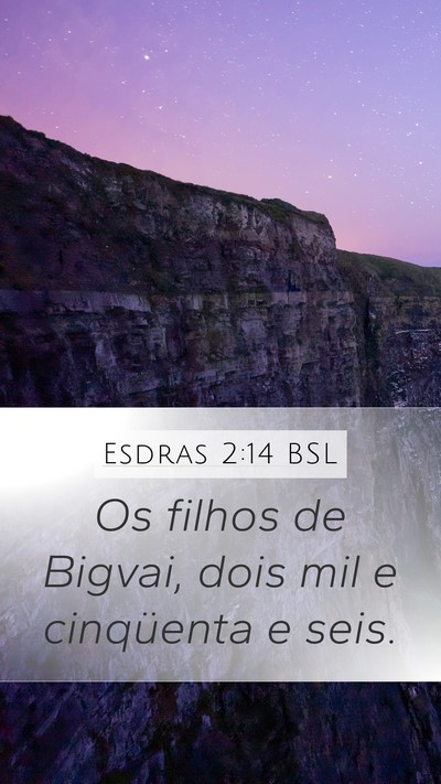 Esdras 2:14 BSL Bible Verse Image