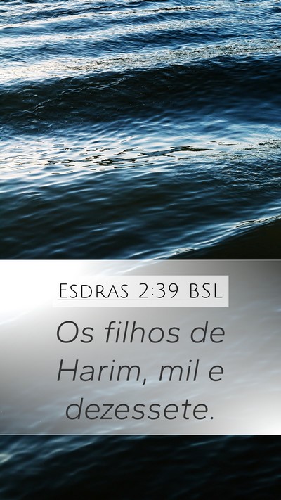 Esdras 2:39 BSL Bible Verse Image