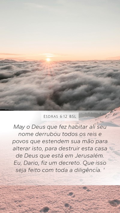 Esdras 6:12 BSL Bible Verse Image