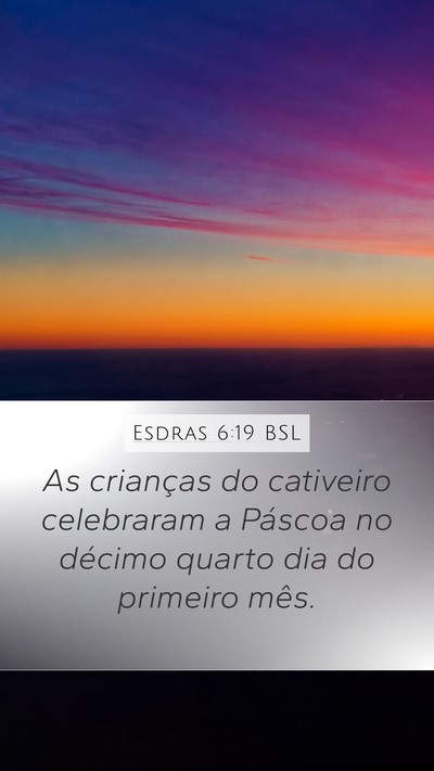 Esdras 6:19 BSL Bible Verse Image