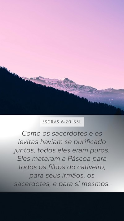 Esdras 6:20 BSL Bible Verse Image