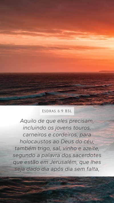 Esdras 6:9 BSL Bible Verse Image