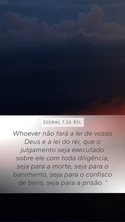 Esdras 7:26 BSL Bible Verse Image