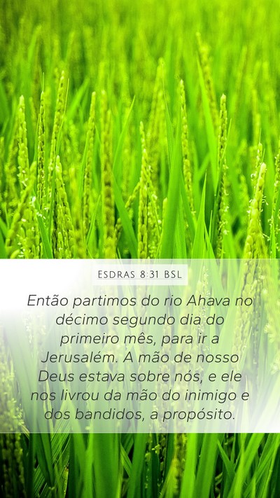 Esdras 8:31 BSL Bible Verse Image