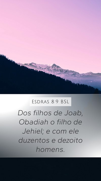 Esdras 8:9 BSL Bible Verse Image