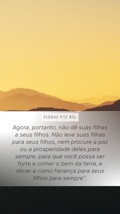 Esdras 9:12 BSL Bible Verse Image