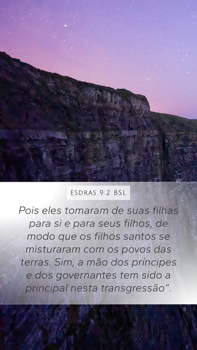 Esdras 9:2 BSL Bible Verse Image