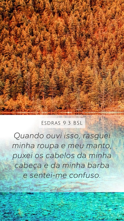 Esdras 9:3 BSL Bible Verse Image