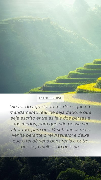 Ester 1:19 BSL Bible Verse Image