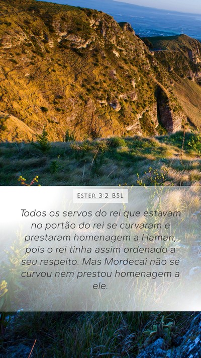 Ester 3:2 BSL Bible Verse Image