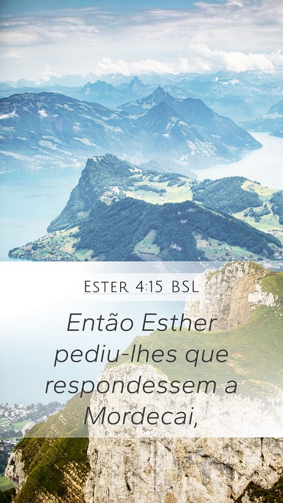 Ester 4:15 BSL Bible Verse Image