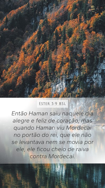 Ester 5:9 BSL Bible Verse Image