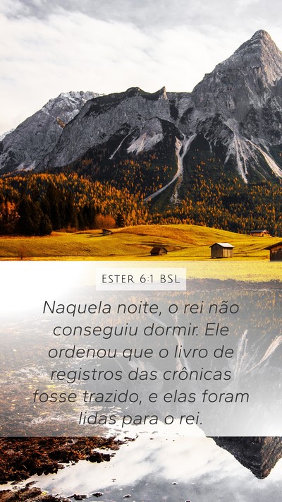 Ester 6:1 BSL Bible Verse Image